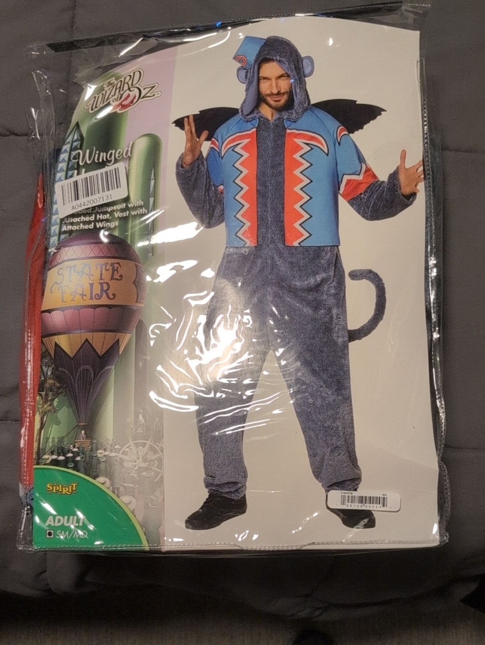 The Winged Monkey Adult Costume - Blue/Grey